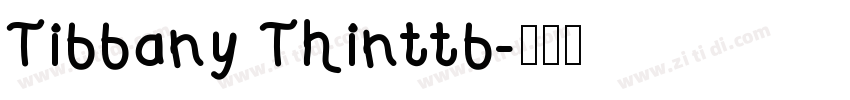 Tiffany Thinttf字体转换